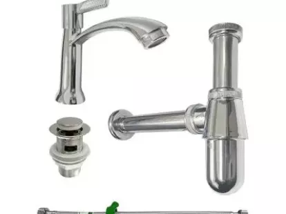 Смеситель для умывальника однозахватный, хром, VEGARR S за 498฿ (ID:79493)