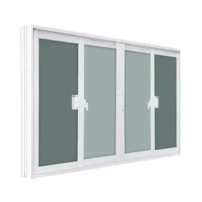 Раздвижное алюминиевое окно WORLDVIEW на 4 створки с москитной сеткой (T10), 180 x 110 см, белый цвет - 4 880 ฿ LT_ADVGR_ALTPHOTO 1