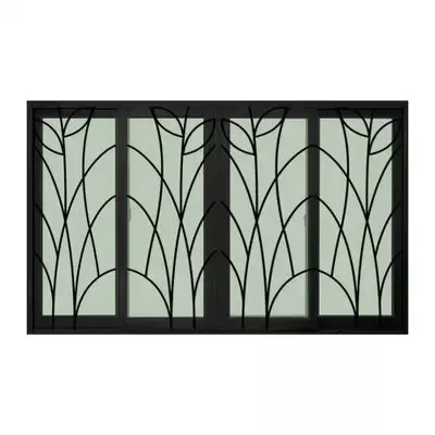 Раздвижное алюминиевое окно WINKING на 4 створки с кованым узором (WKALBWG), 180 x 110 см - 6 590 ฿ LT_ADVGR_ALTPHOTO 1