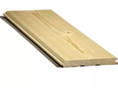 Вагонка профилированная, сорт С, 12.5х96х3000 мм, хвойные породы, упаковка (10 шт., 2.64 м²) за 708฿ (ID:79537)