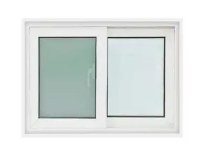 Раздвижное окно WORLDVIEW из uPVC с закаленным стеклом и сеткой (T10), 80 x 50 см за 2 250฿ (ID:79544)