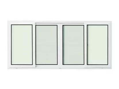 Раздвижное окно из uPVC с москитной сеткой WONDER KING, модель WDKWG240*110, 240 x 110 см за 6 490฿ (ID:79545)