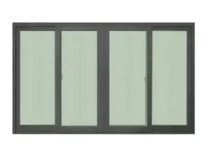 Раздвижное алюминиевое окно WINKING на 4 створки с москитной сеткой, 180 x 110 см за 4 990฿ (ID:79549)