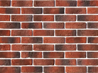 Искусственный камень «Кельн Брик», красный за 1 005฿ (ID:79564)