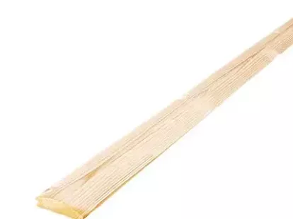 Деревянная вагонка из русской сосны, шпунт-паз, сорт А, профиль «блок-хаус» (имитация бревна), ширина 4 дюйма, размер 9.6 x 300 x 2 см за 1 549฿ (ID:79595)