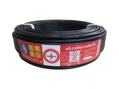 Электрический кабель 4 x 2.5 кв. мм, тип 60227 IEC53, длина 100 м, черный за 5 980฿ (ID:79606)