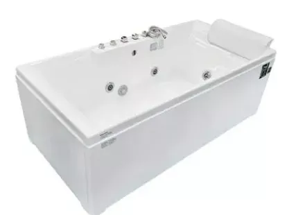 Прямоугольная гидромассажная ванна KASSA SQUART 20264, 189 x 91 x 66 см, белая за 32 800฿ (ID:79629)