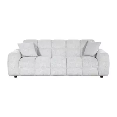 Трехместный тканевый диван с 2 подушками, 230 x 99 x 81 см, цвет бело-серый - 15K ฿ LT_ADVGR_ALTPHOTO 1